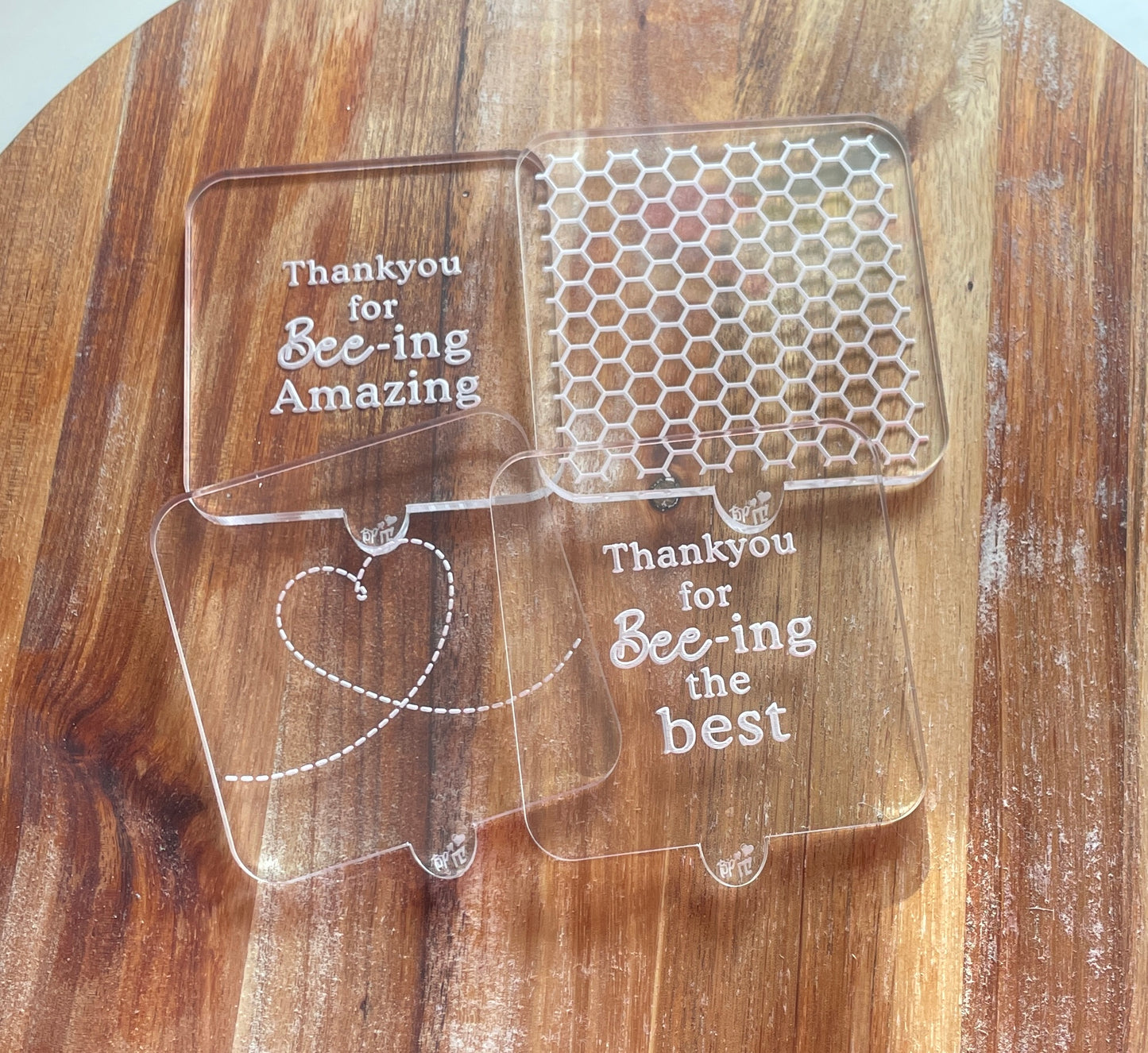 Bee Heart Trail | Acrylic Embosser / Debosser.