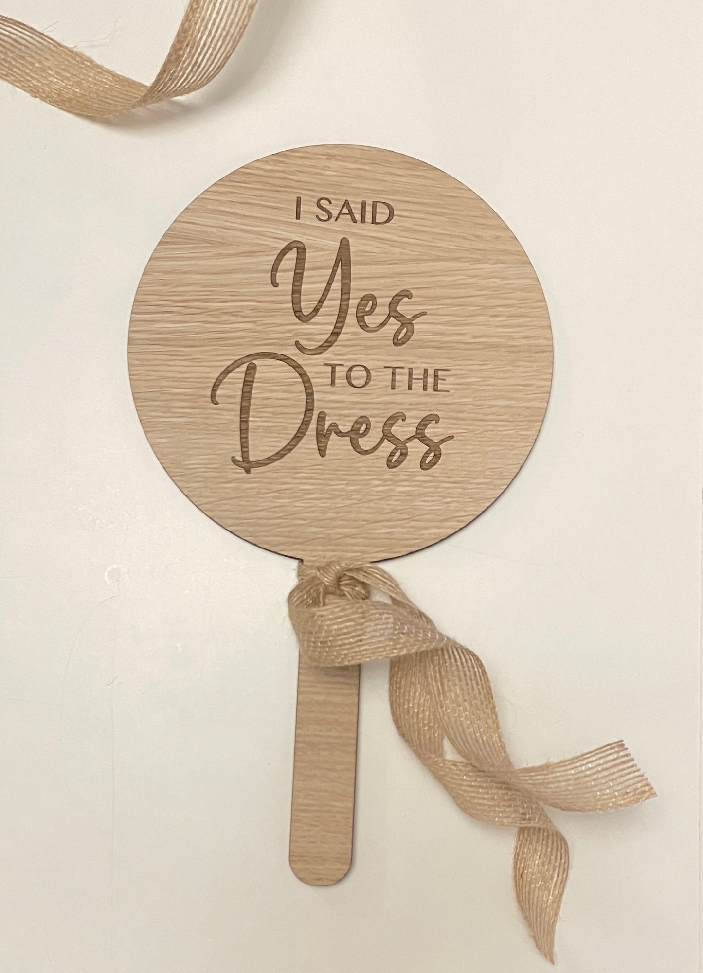 I Said Yes to the dress sign / paddle. Bridal shop sign. Rustic Wedding dress sign.