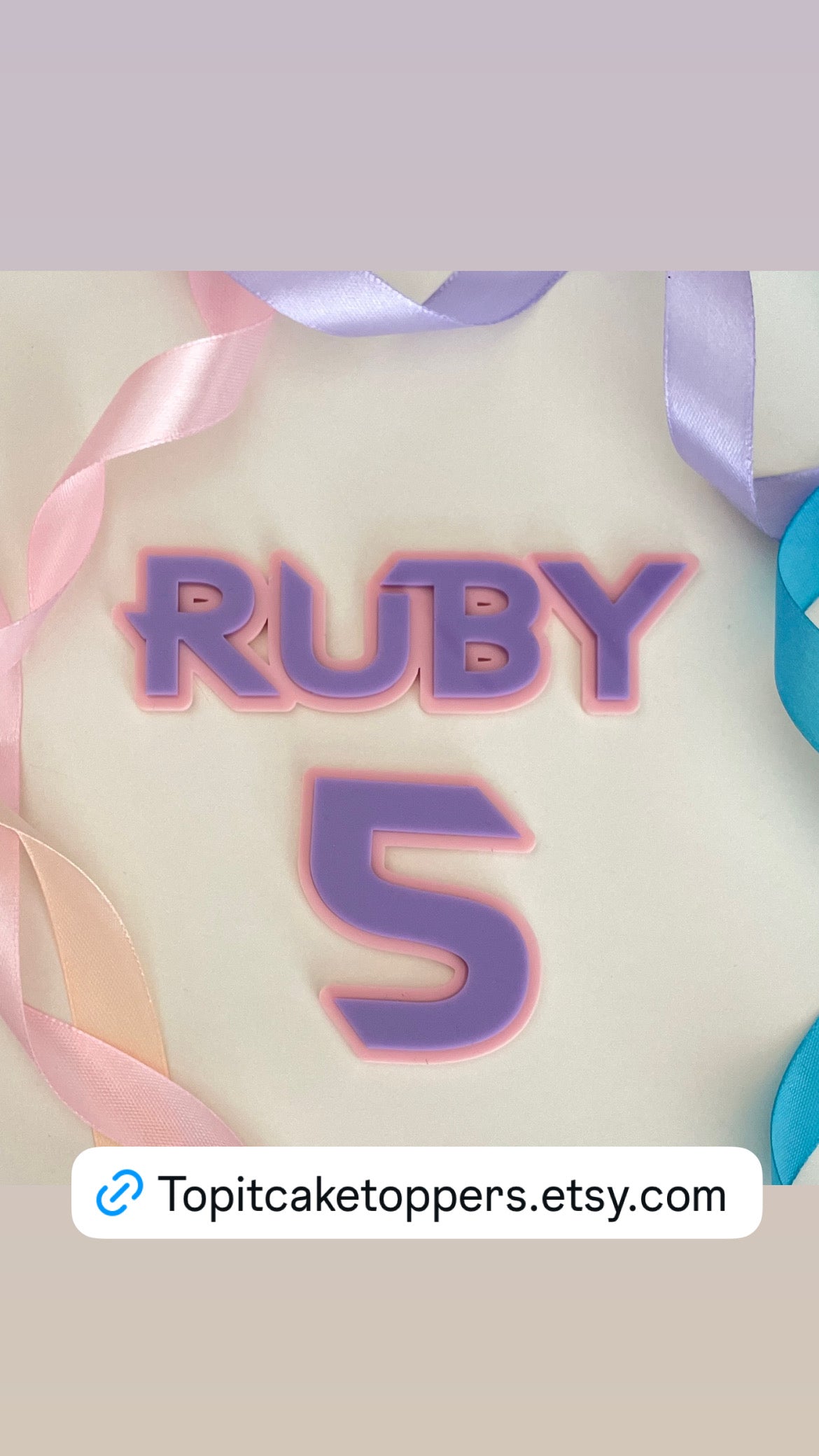 Huntrix Theme Acrylic Name and Age Charm.
