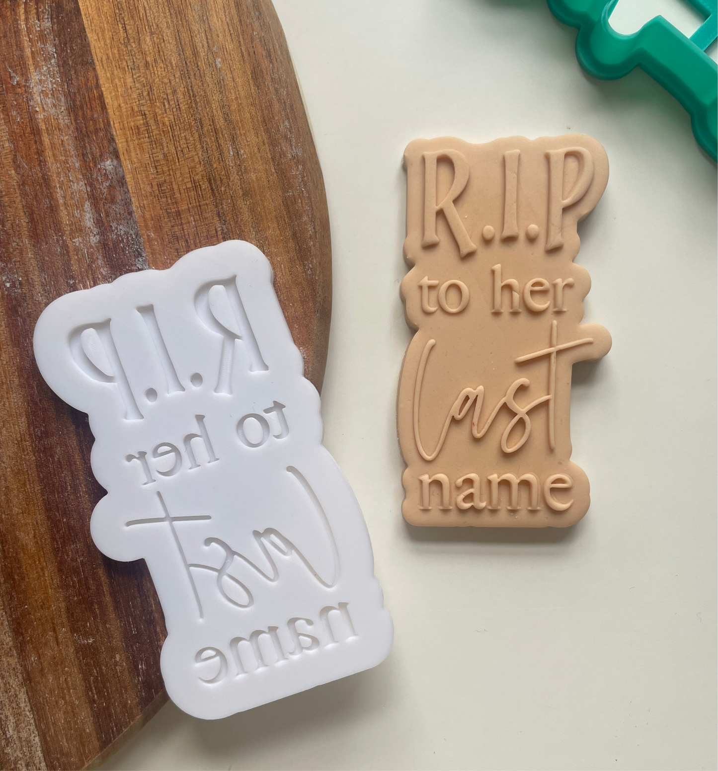Skeleton Bride And Groom. RIP To The Miss. | Embosser / Debosser And Cutter Set.