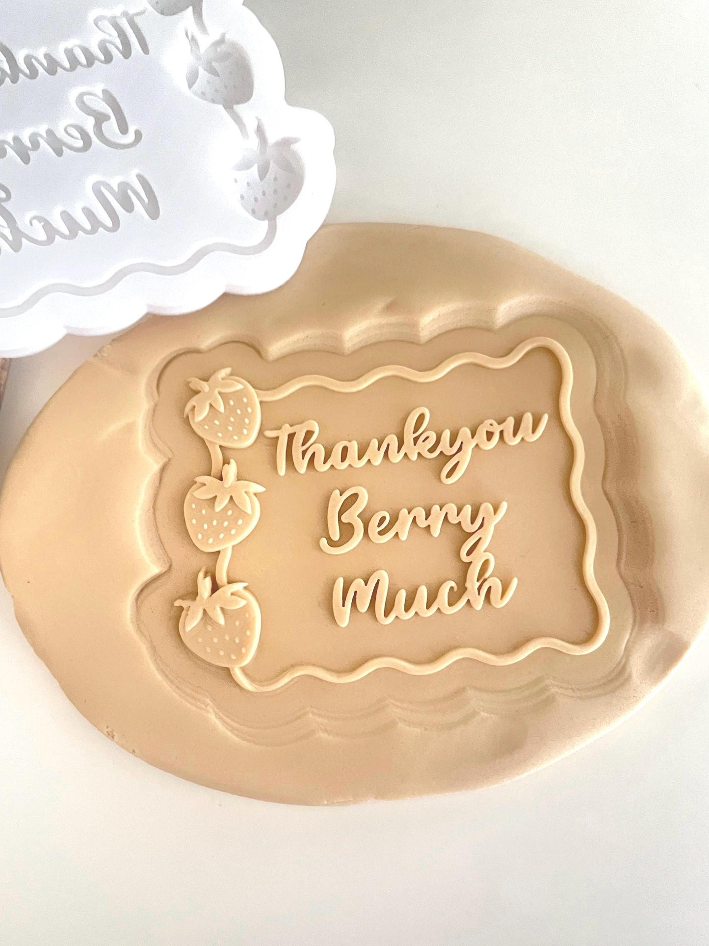 Thank you Berry Much ( Strawberry ) | Embosser / Debosser And Cutter Set