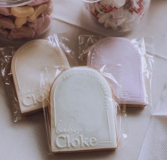 Baby Arriving / Baby Shower |  Cutomisable Embosser / Debosser And Cutter Set.