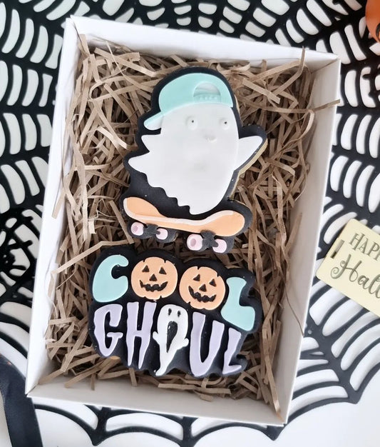 Skateboarding Ghost | Debosser And Cutter Set.