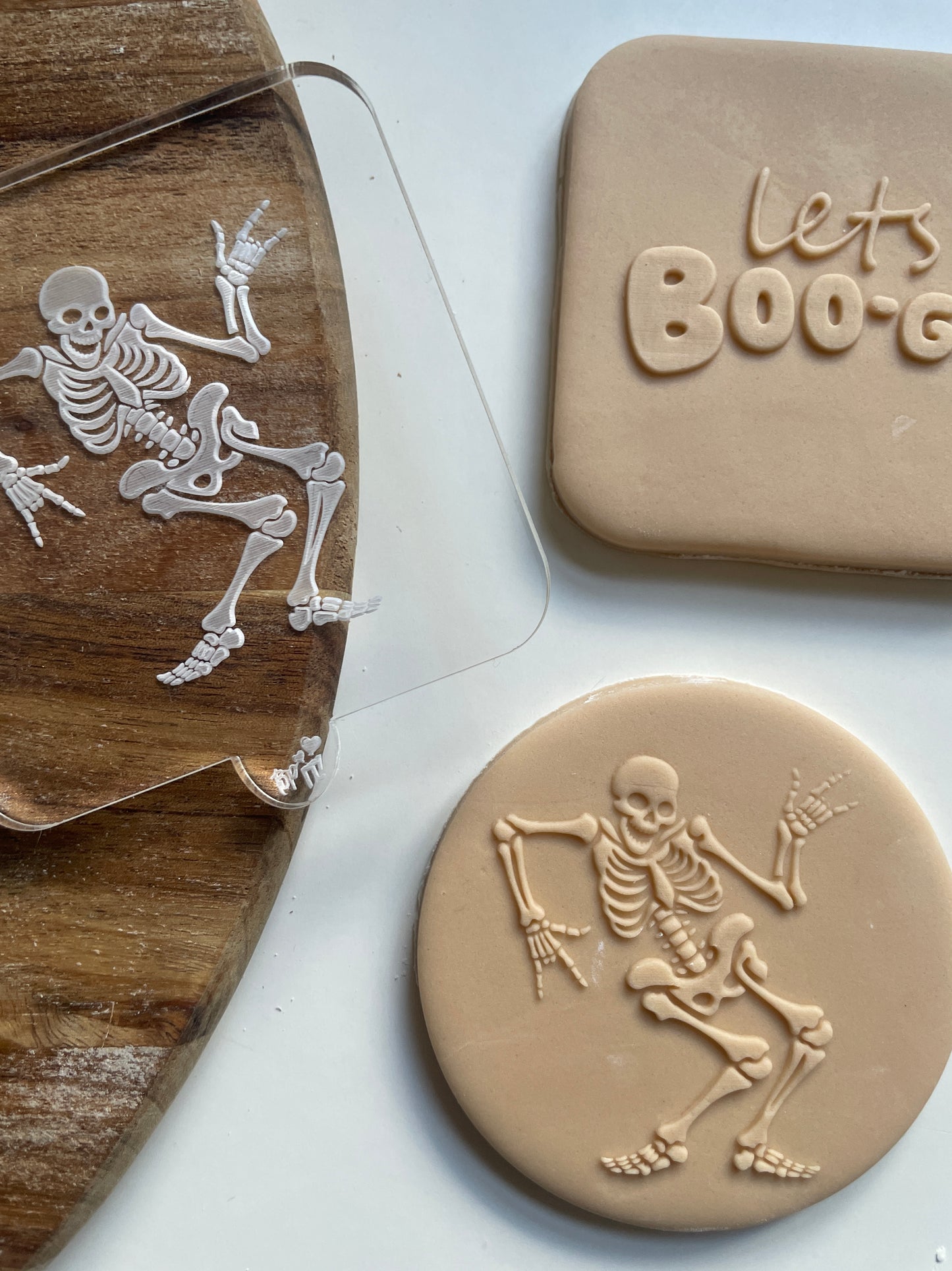 Dancing Skeleton | Acrylic Debosser.