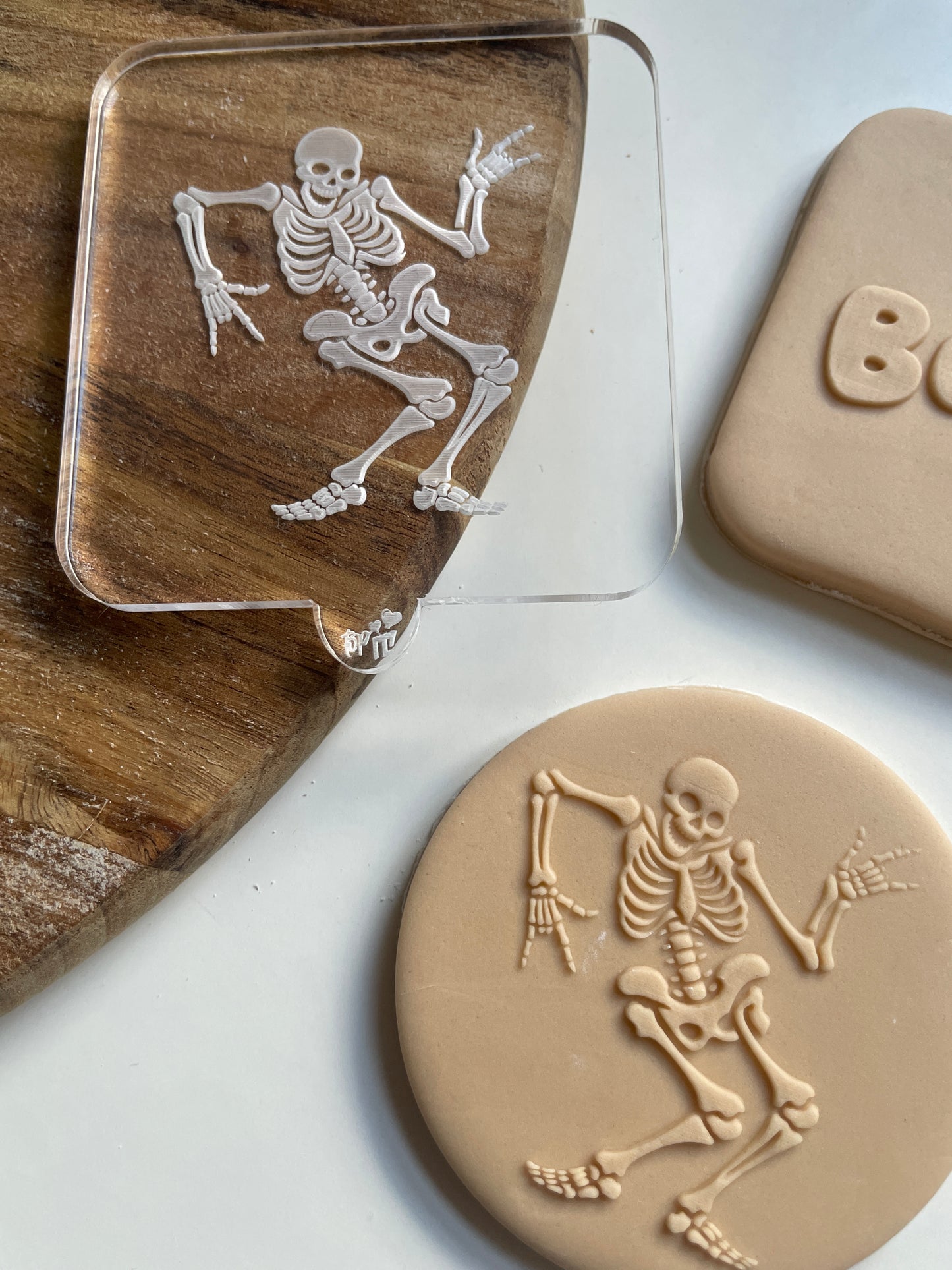 Dancing Skeleton | Acrylic Debosser.