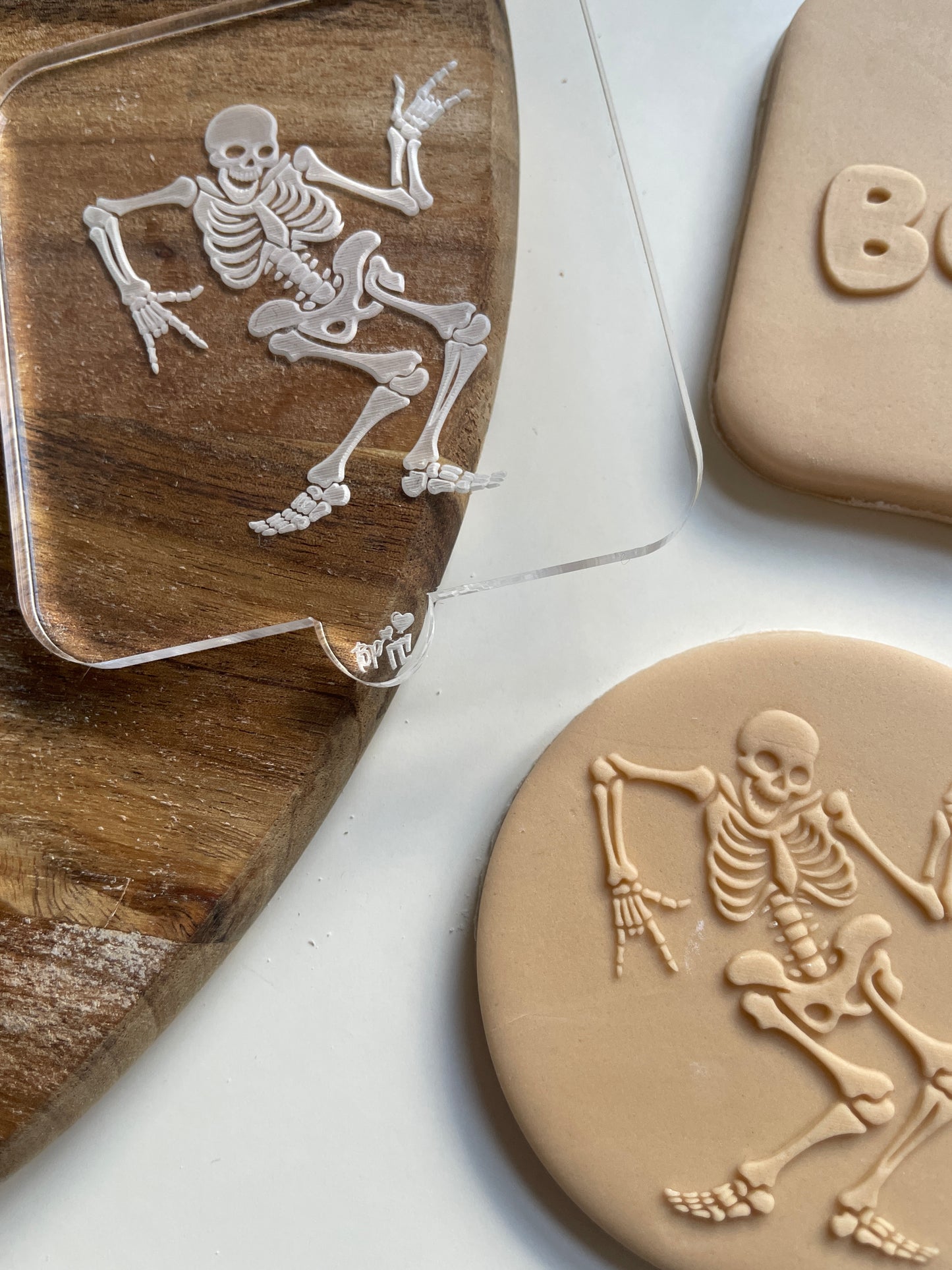 Dancing Skeleton | Acrylic Debosser.