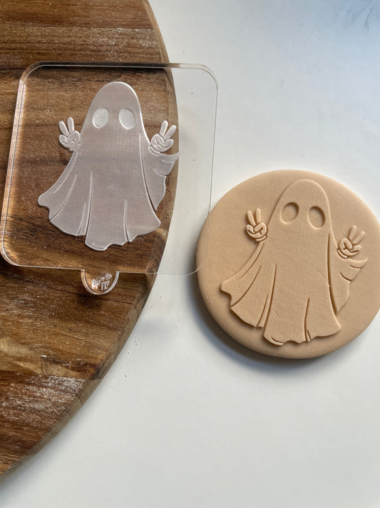 Hippy Halloween Ghost | Acrylic Debosser