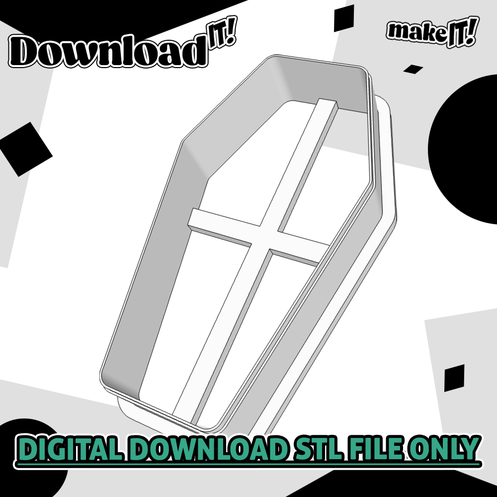 Coffin  | Embosser And Cutter STL File