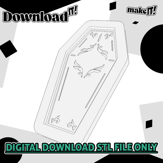 Coffin  | Embosser And Cutter STL File