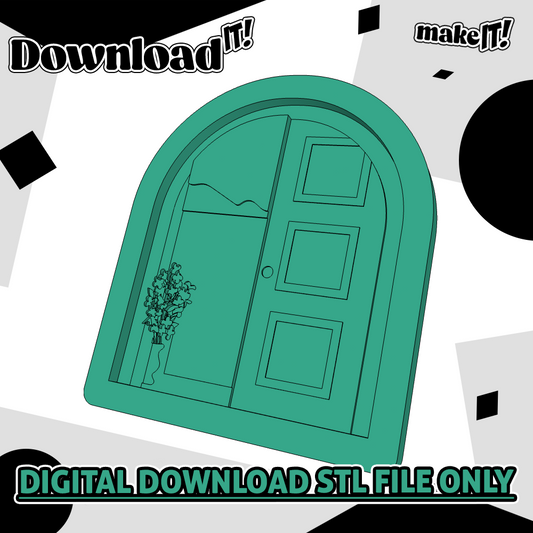 Greek Door  | Embosser And Cutter STL File