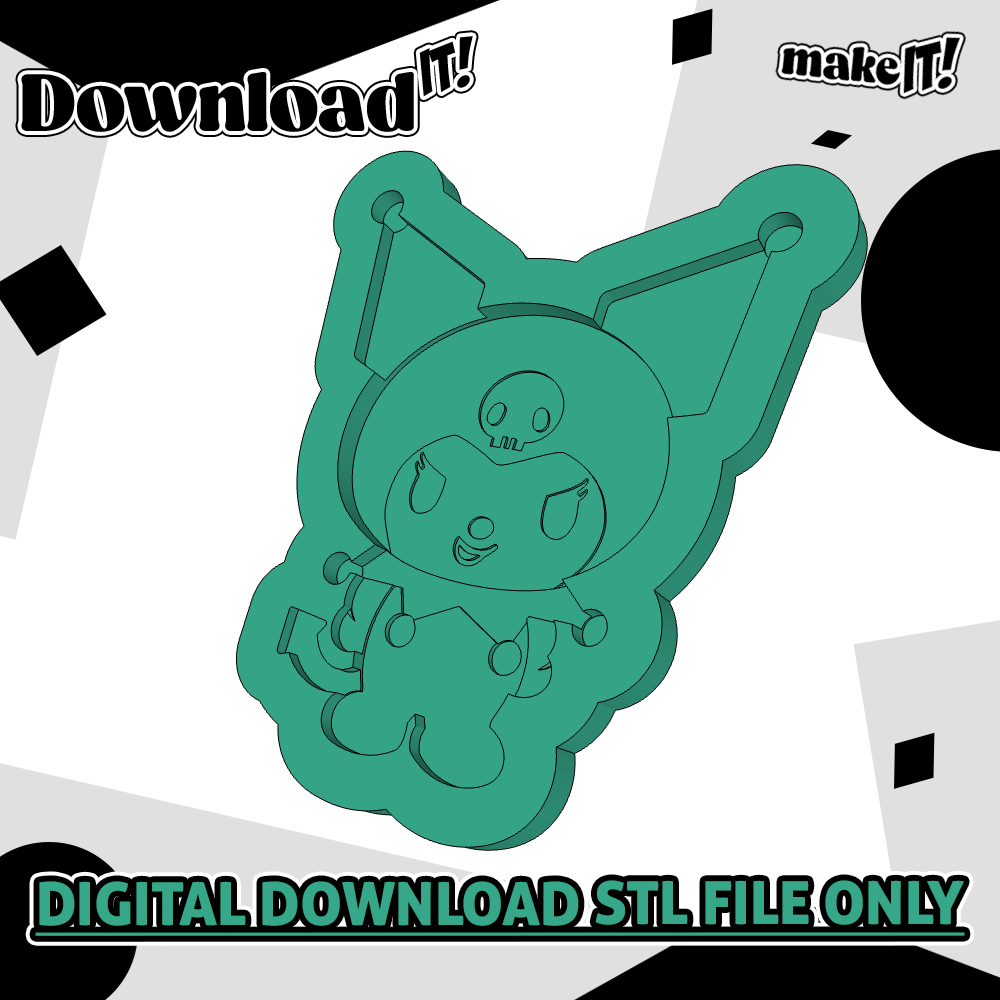 Jester Kuromi  | Embosser And Cutter STL File