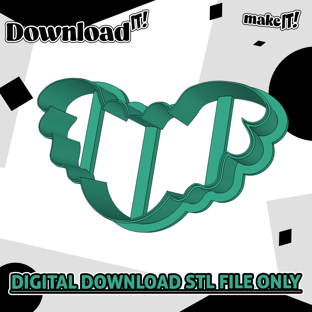 Love Bat | Embosser And Cutter STL File