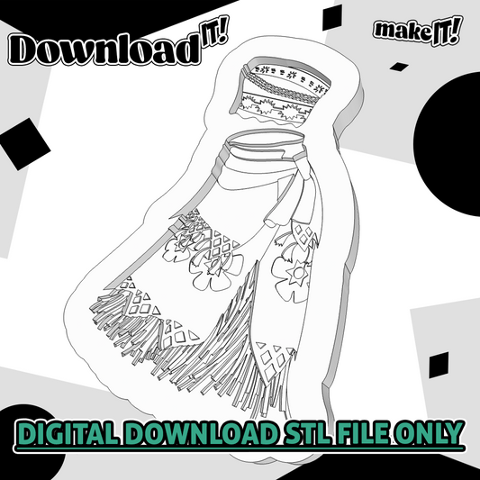 Moana Dress | Embosser And Cutter STL File
