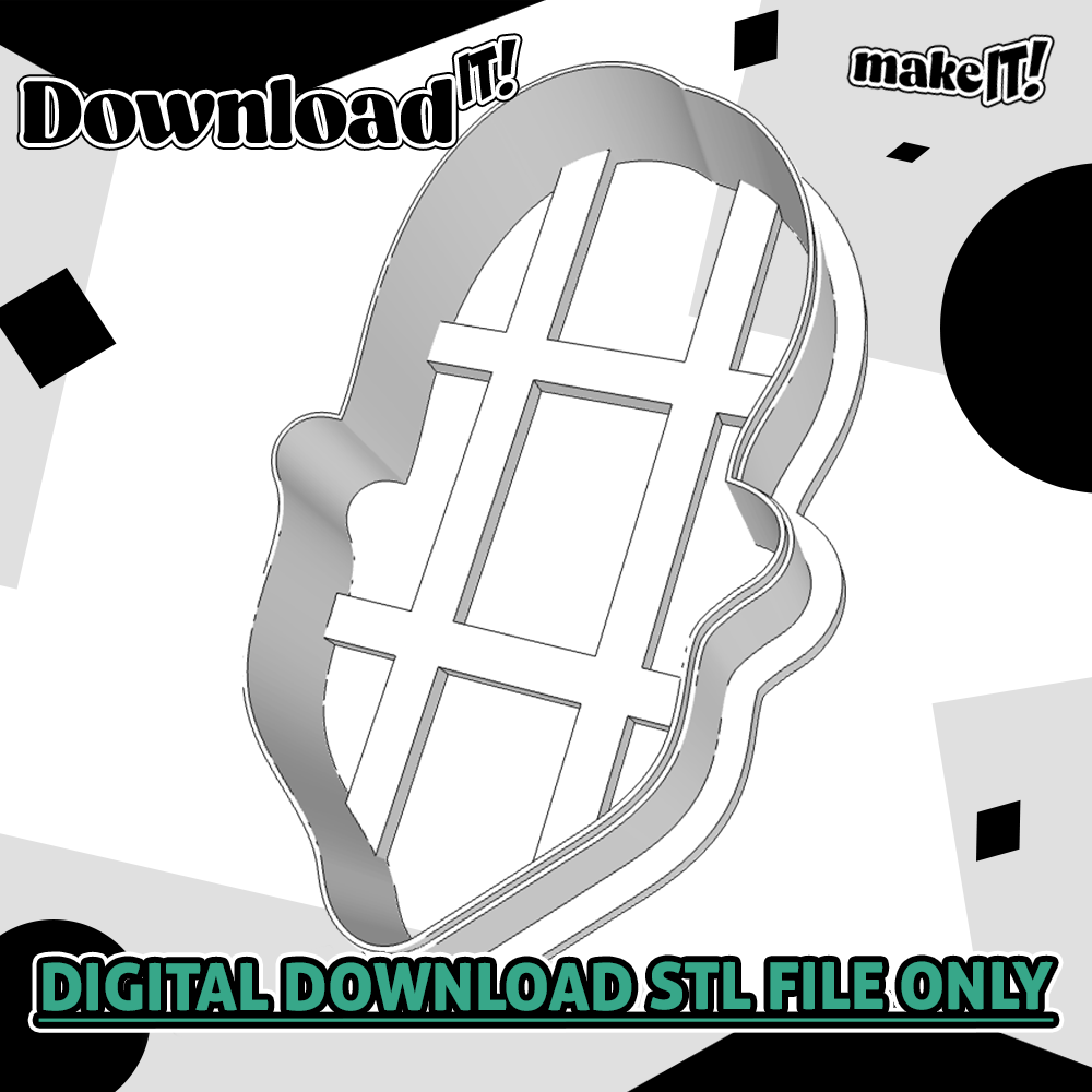 sally skellington stl file for 3d printed embosser debosser and cutter set 
