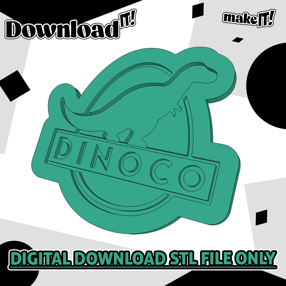 Dinoco  | Embosser And Cutter STL File