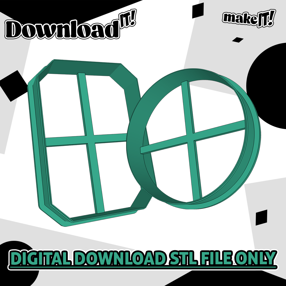 Pink And Green Witch | Embosser And Cutter STL File