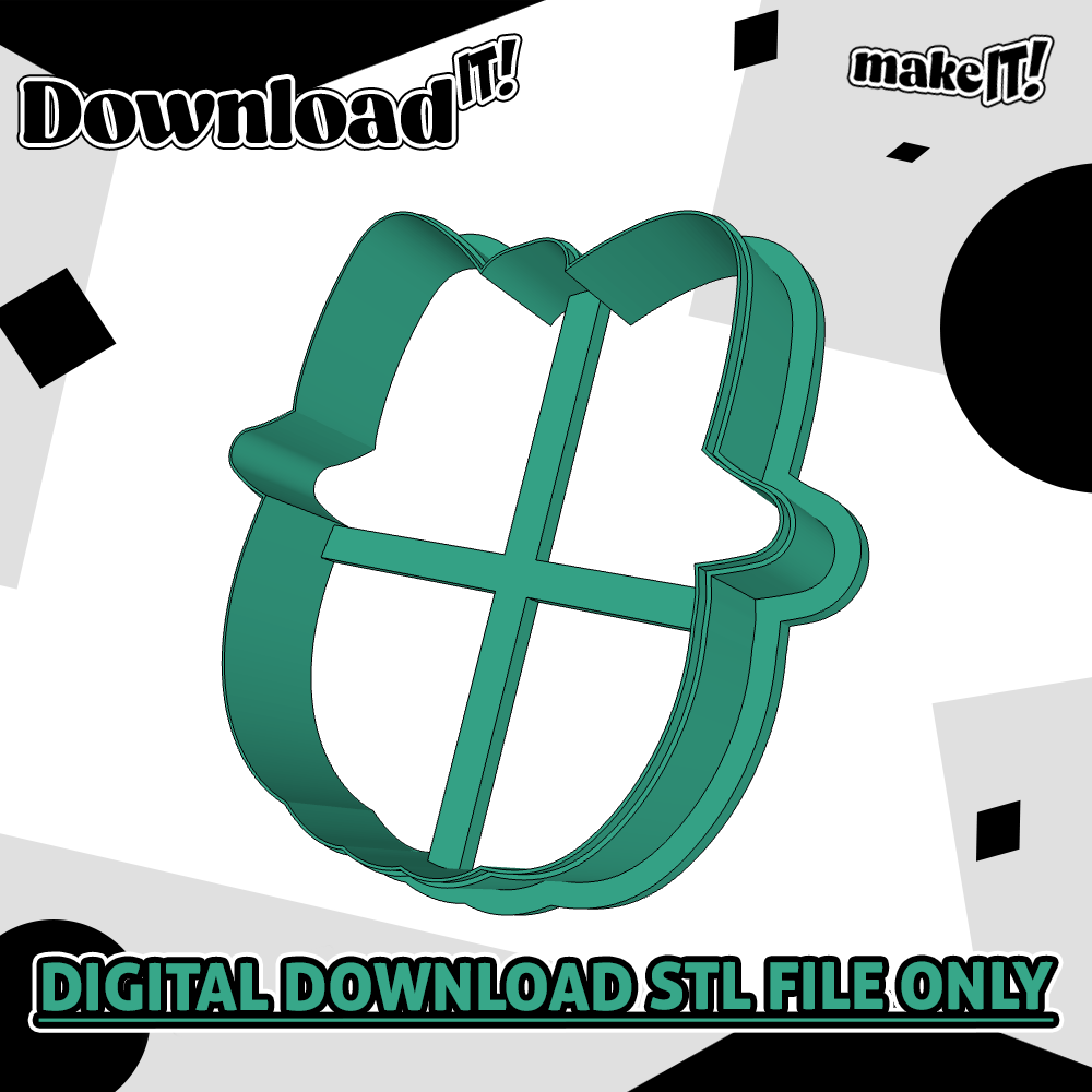 Ghoul Pumpkin | Embosser And Cutter STL File