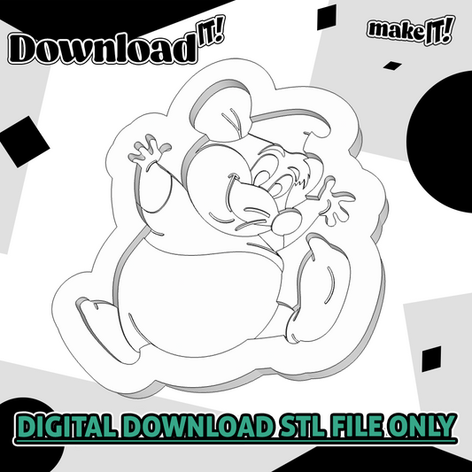 Mouse Gus  | Embosser And Cutter STL File