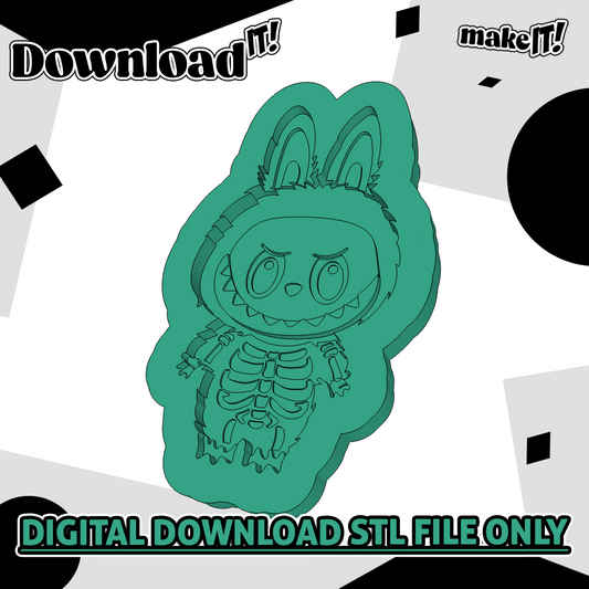 Halloween Skeleton Lab ubu | Embosser And Cutter STL File