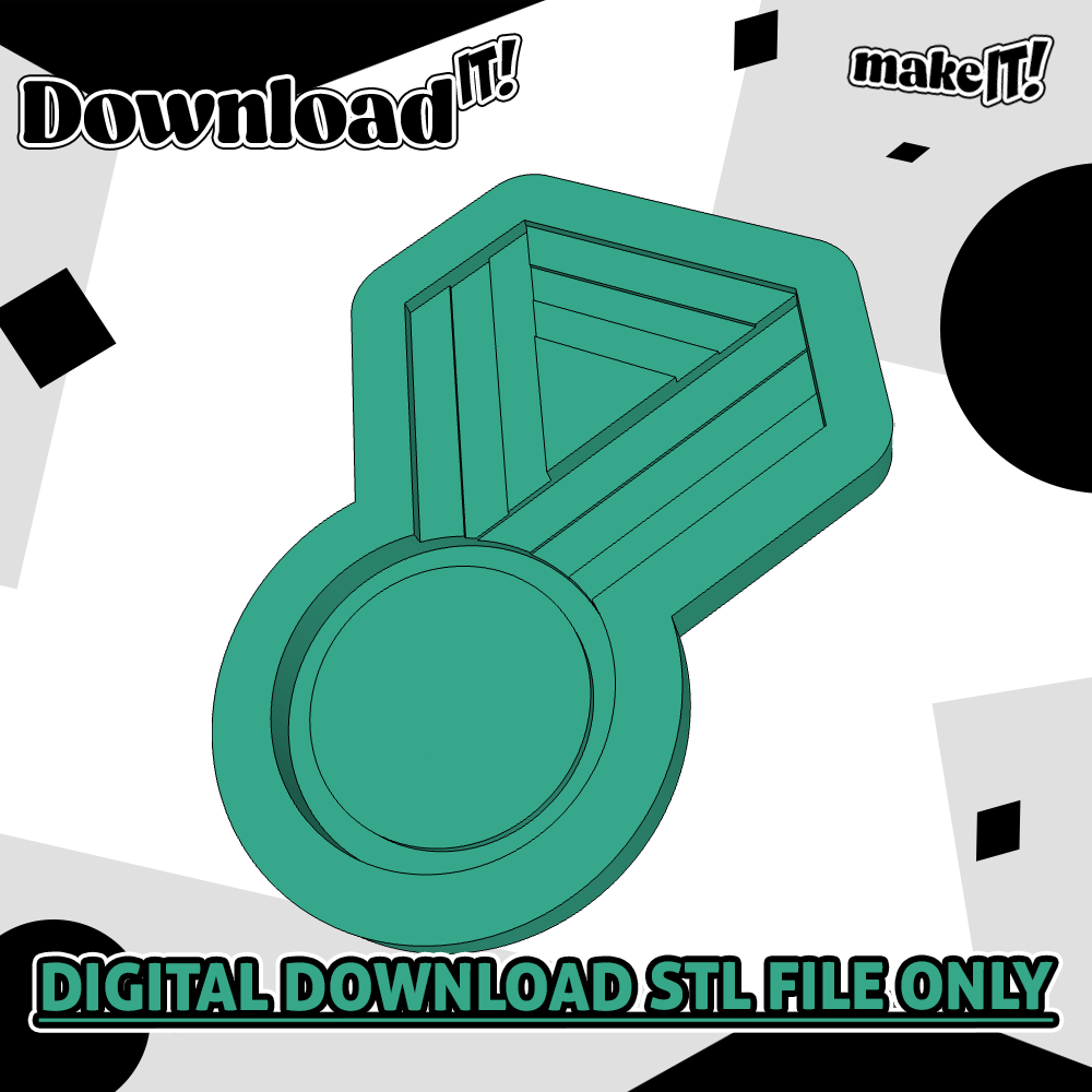 Gymnast Sports Medal | Embosser And Cutter STL File