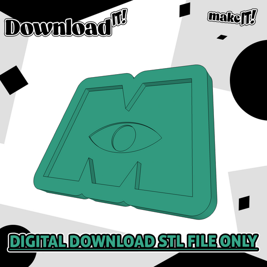 M Logo | Embosser And Cutter STL File