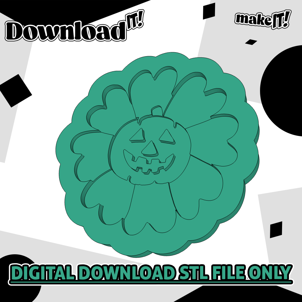 Pumpkin Flower | Embosser And Cutter STL File