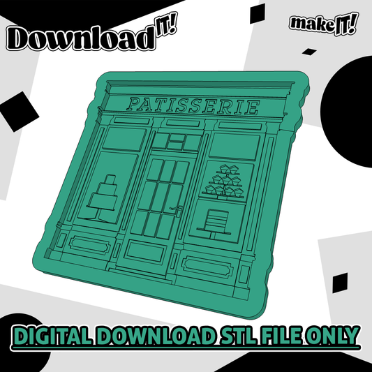 Patisserie Shop Front| Embosser And Cutter STL File