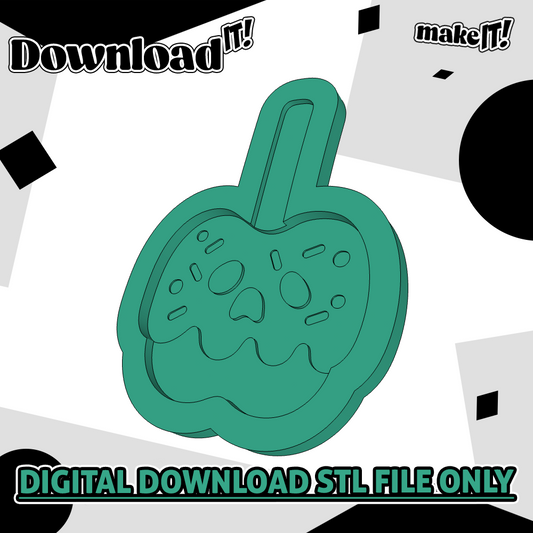 Spooky Toffee Apple | Embosser And Cutter STL File
