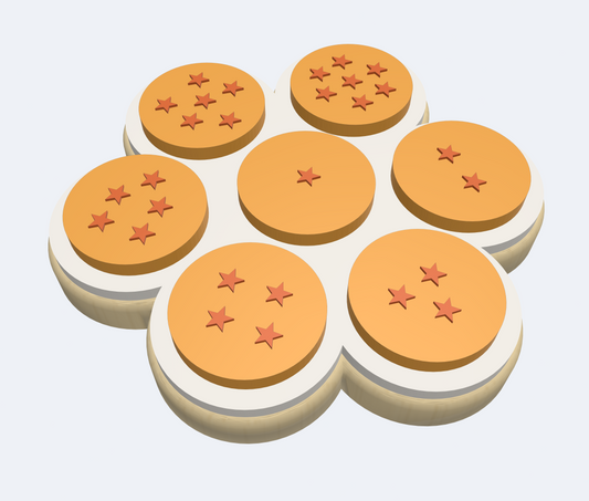 Dragon Balls  | Embosser And Cutter STL File