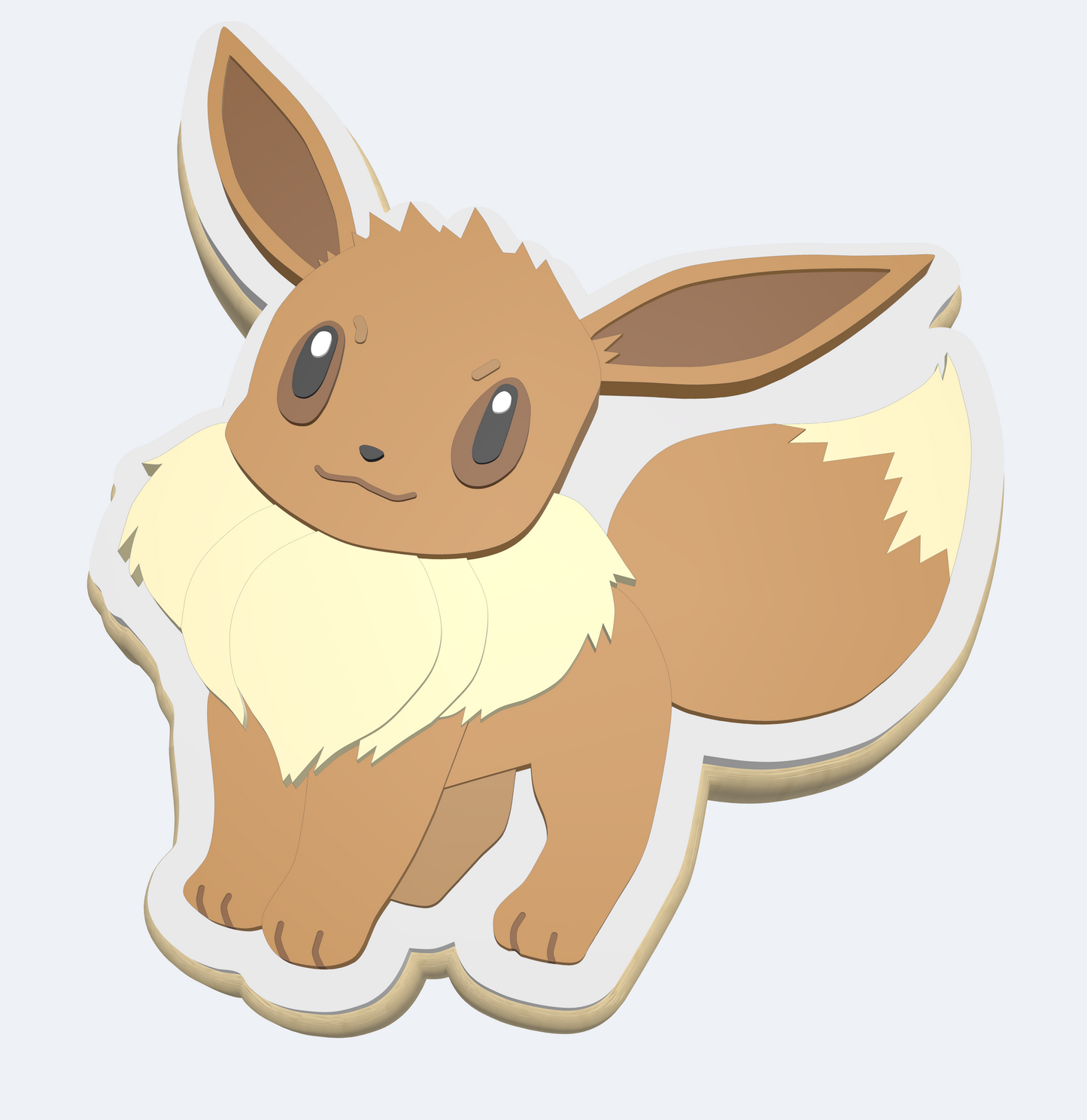Eevee Pokemon | Embosser And Cutter STL File