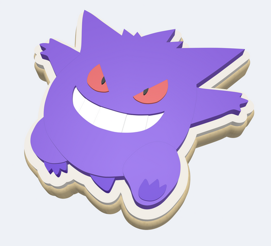 Gengar | Embosser And Cutter STL File