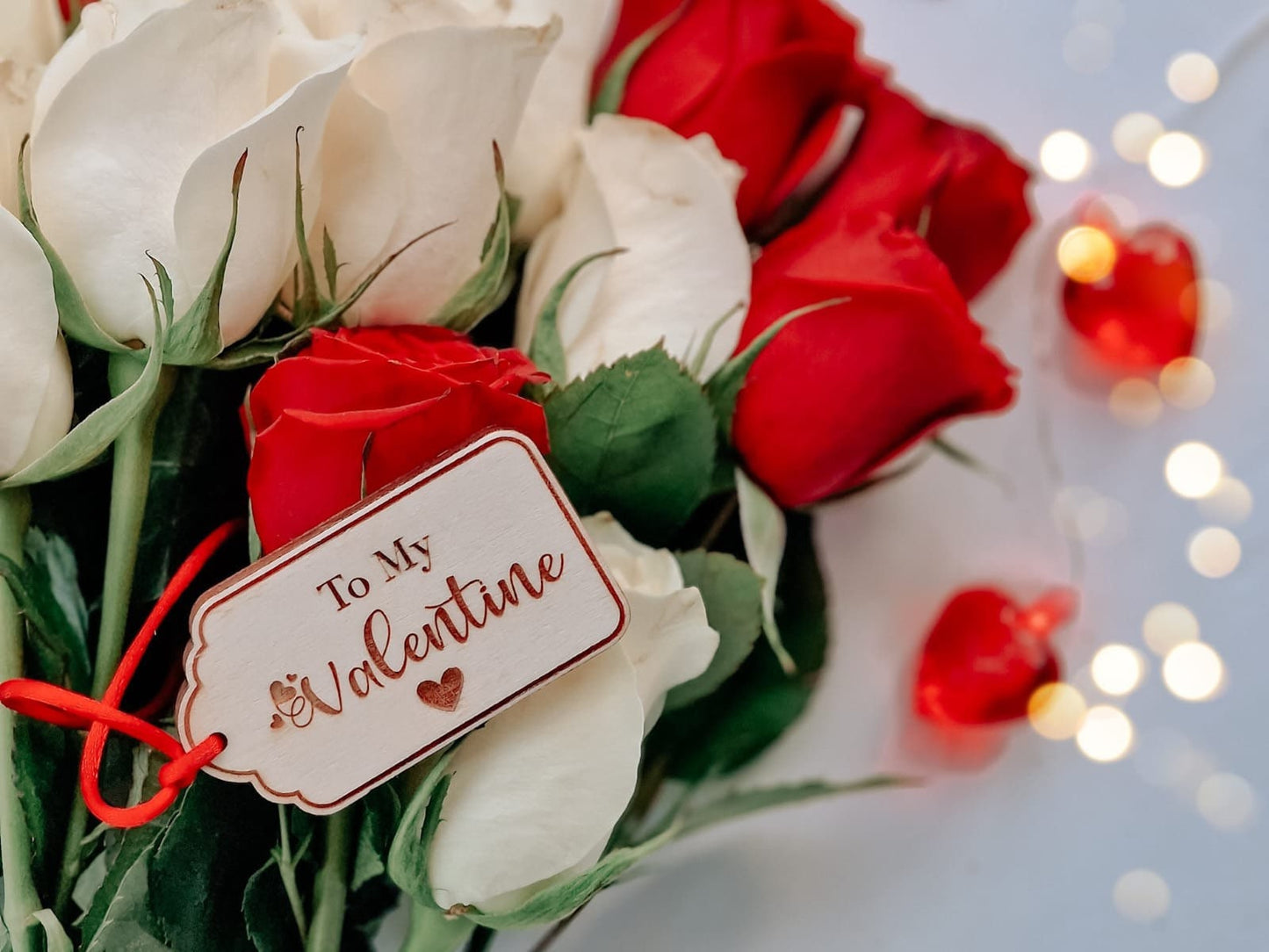 Valentines gift tags. Wooden cake box tags. Traditional tags. Present tags. Flower bouquet tags. Champagne tags. Bottle gift tags. Key tags.