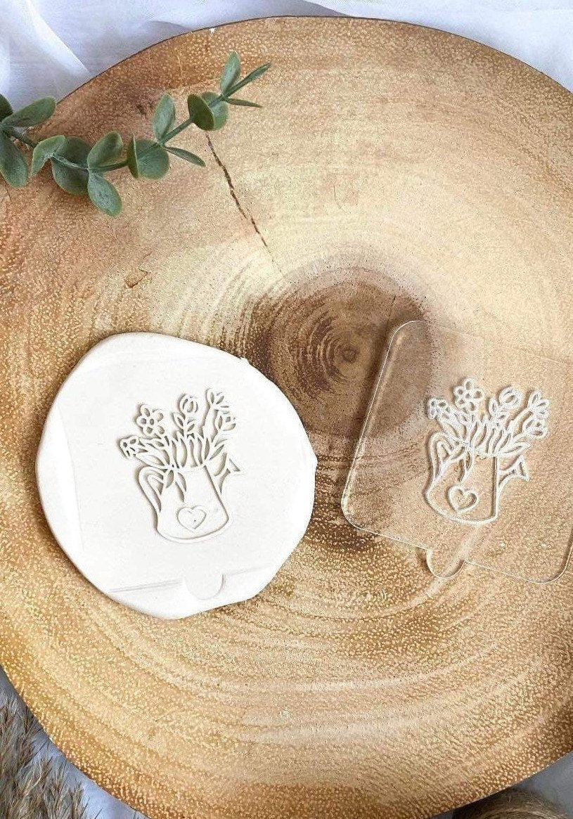 Flower Jug Heart Design | Debosser / Embosser
