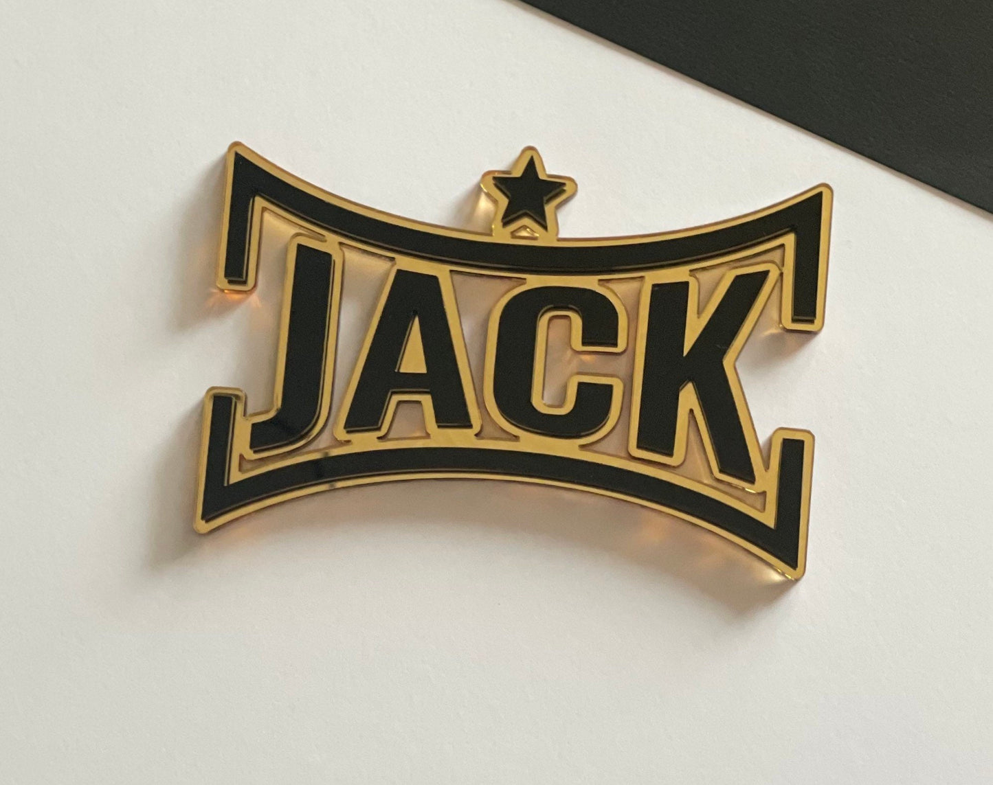 gold acrylic Boxing cake topper set. Mini charms. Black and gold. Boxing mini toppers. Boxing name charm.