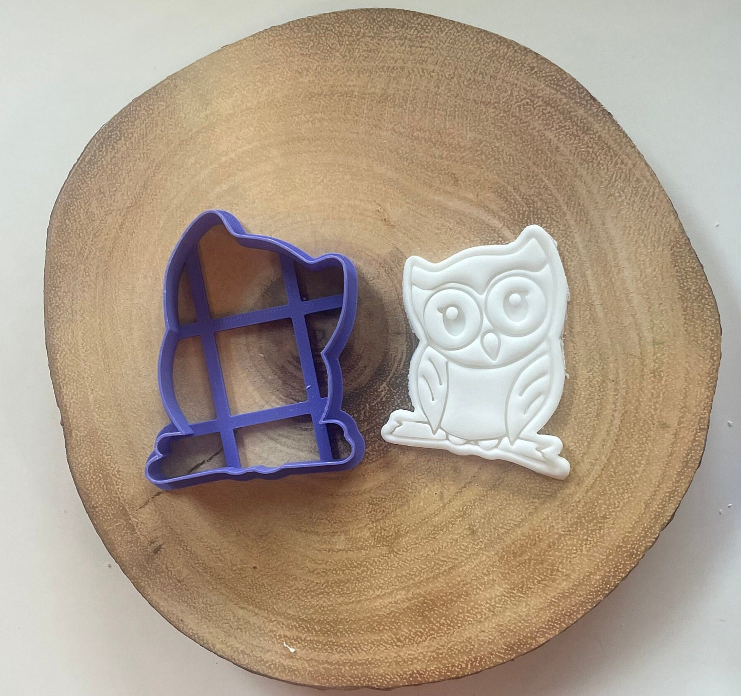 Owl stamp and cutter. Paint your own cookies.