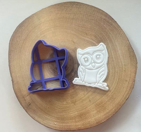Owl stamp and cutter. Paint your own cookies.