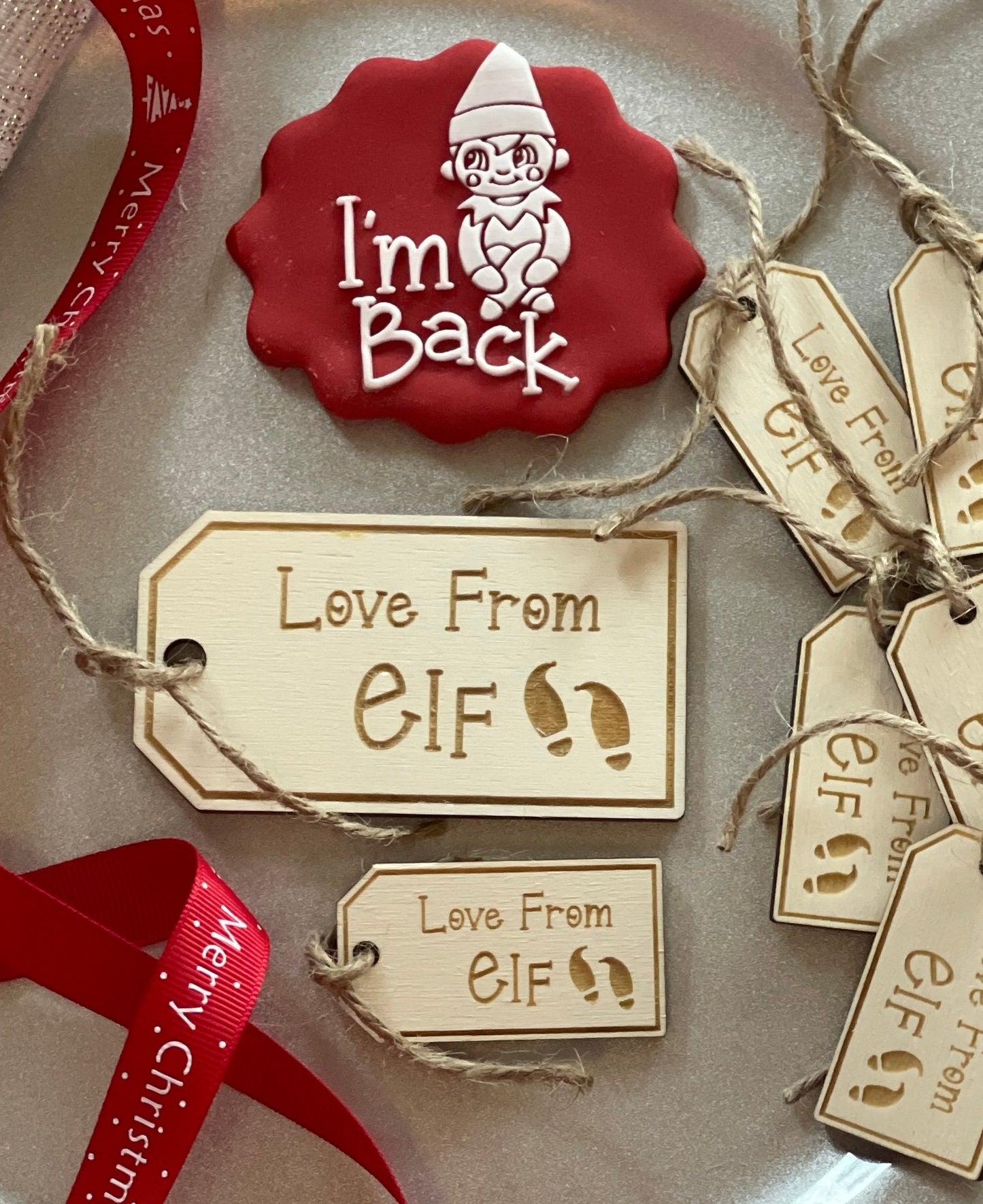 Love From Elf Christmas gift tags