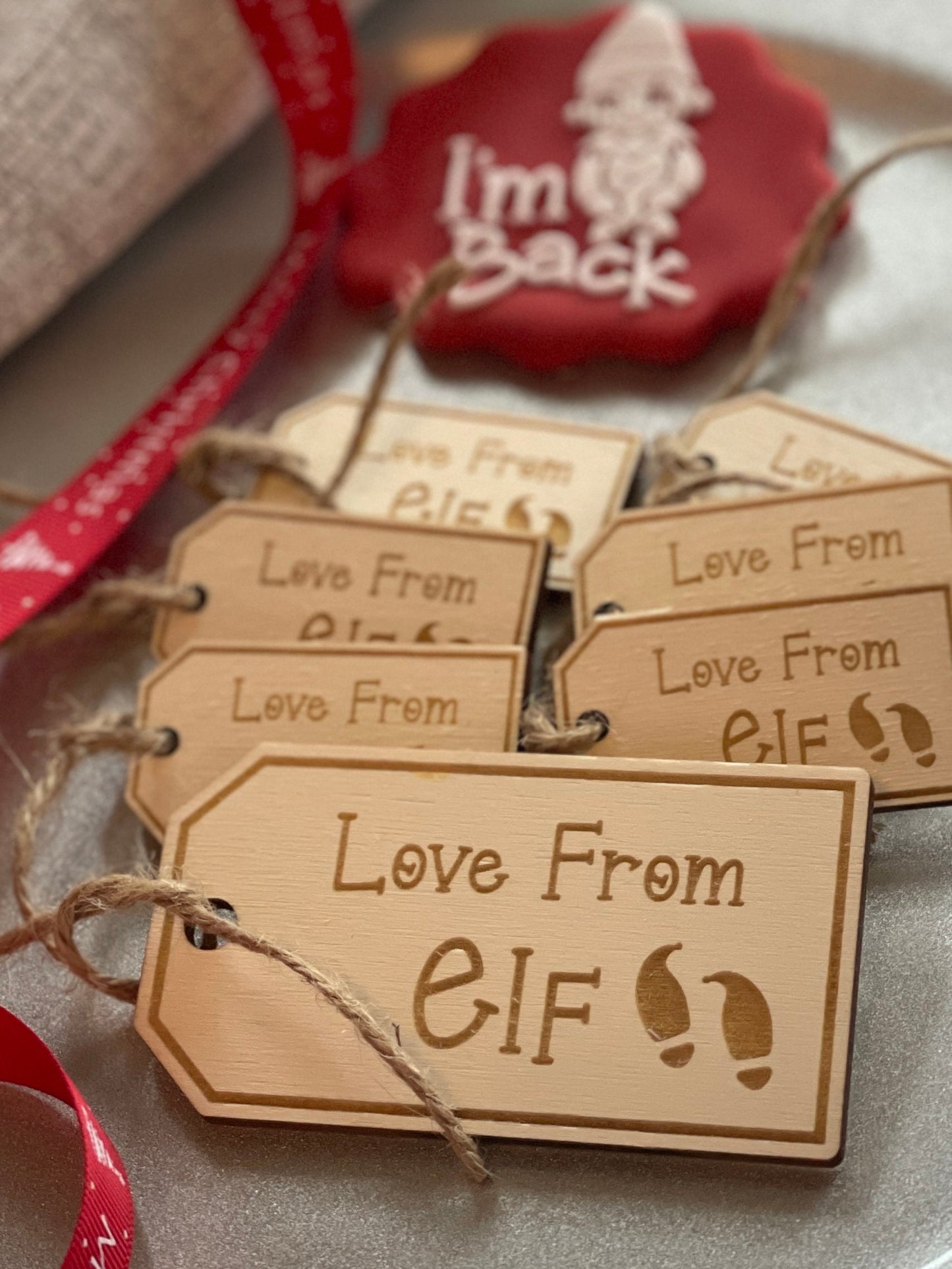 Love From Elf Christmas gift tags