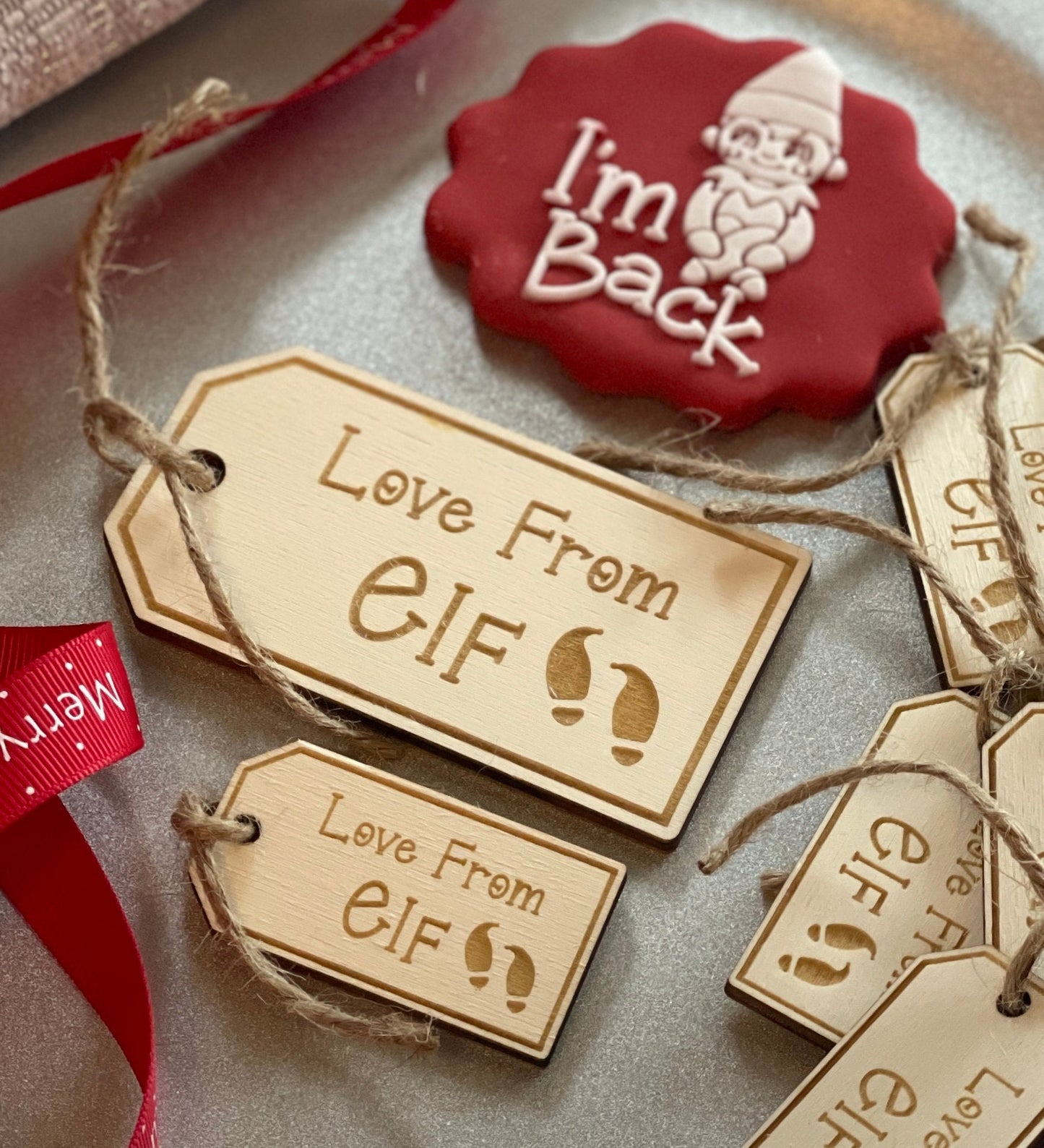 Love From Elf Christmas gift tags