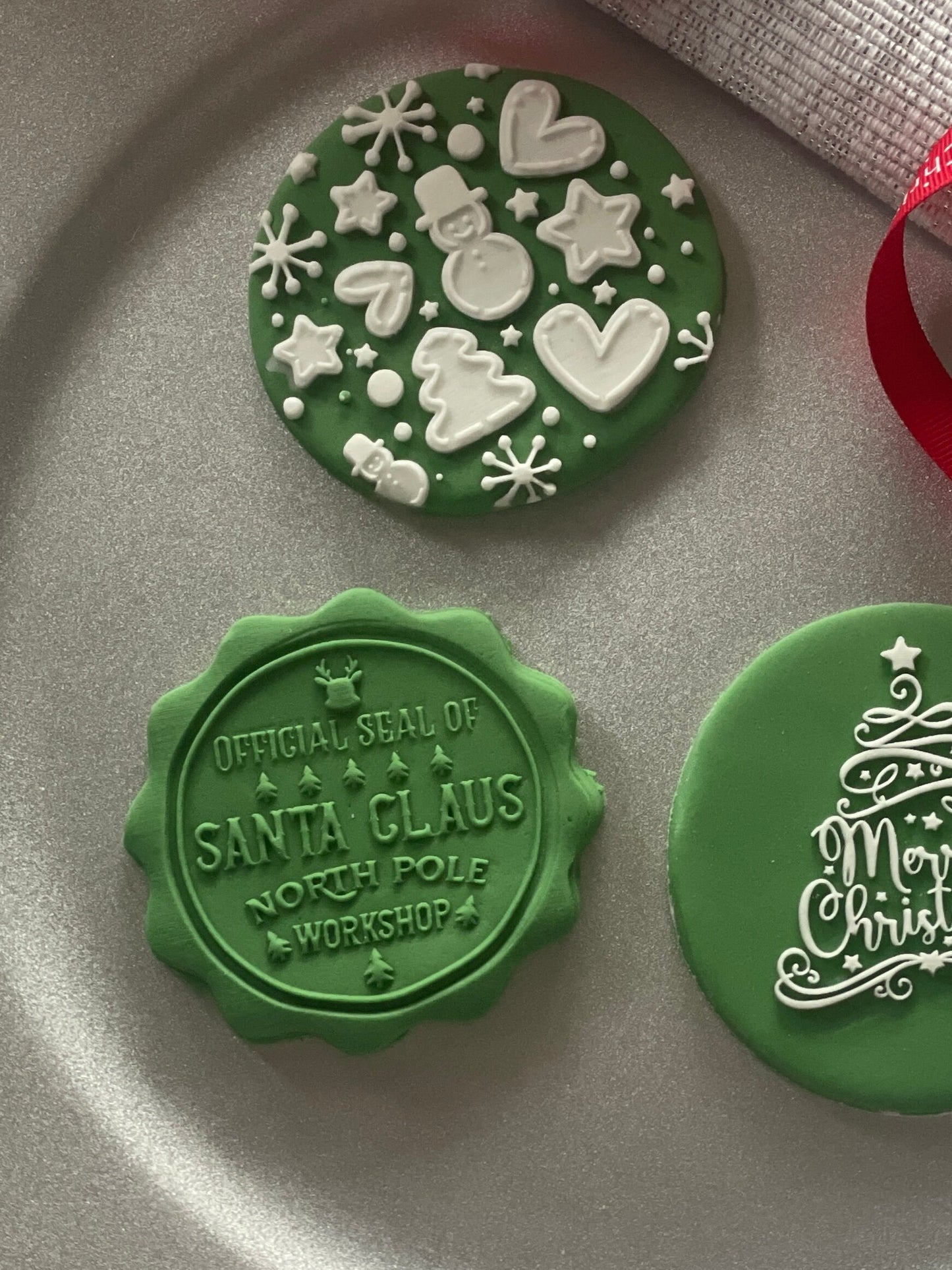 Santa Mail Stamp | Debosser / Embosser And Cutter Set