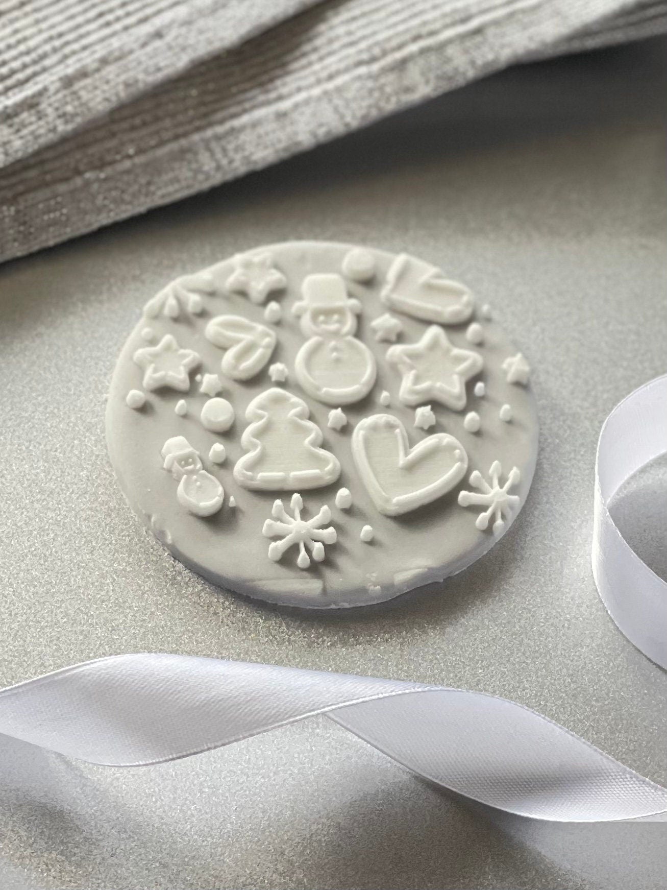 Christmas pattern debosser.