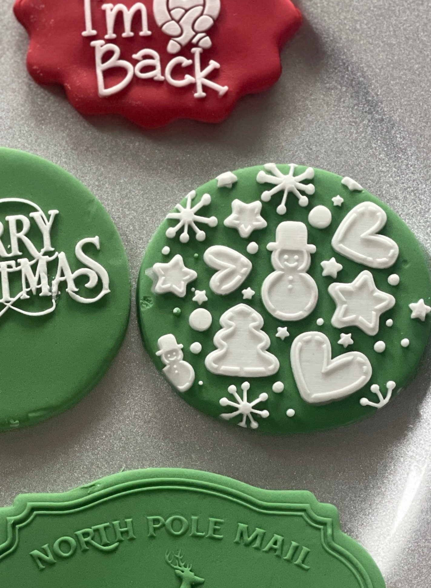 Christmas pattern debosser.