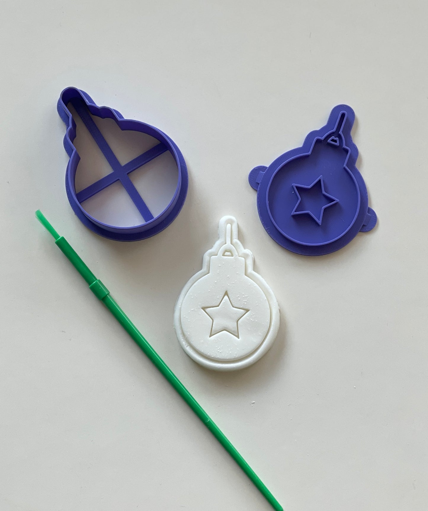 Christmas cookie stamps and cutters. Santa, Reindeer, Christmas tree, bauble, snowman. PYO cookies.