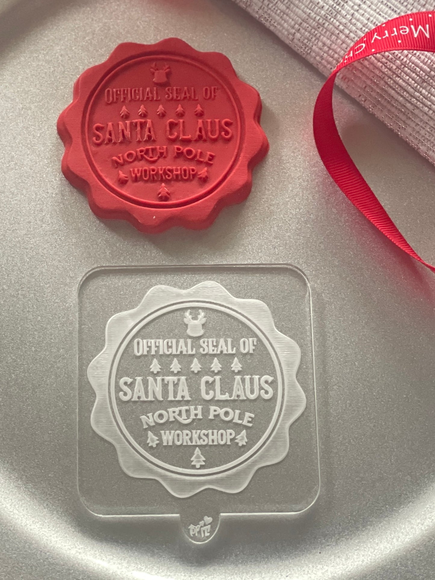 Santa Mail Stamp | Debosser / Embosser And Cutter Set