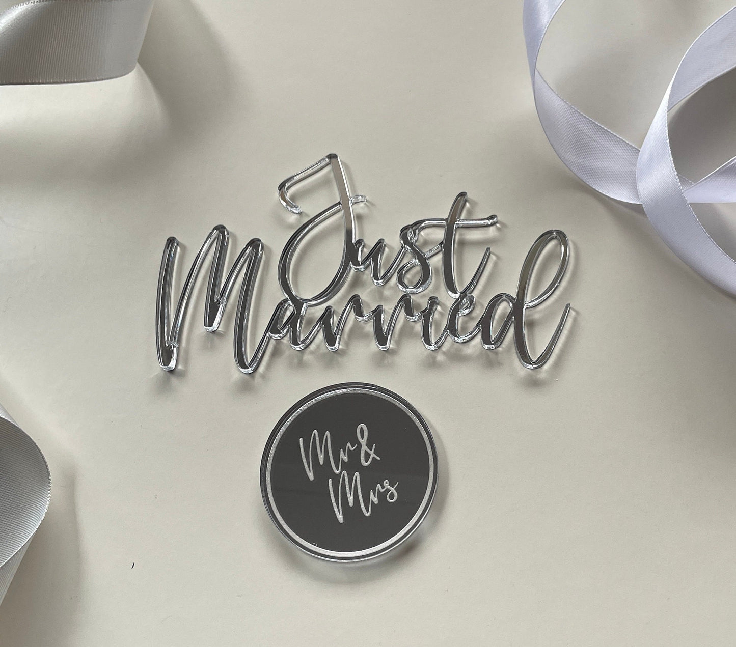 Just married cake charm / topper.