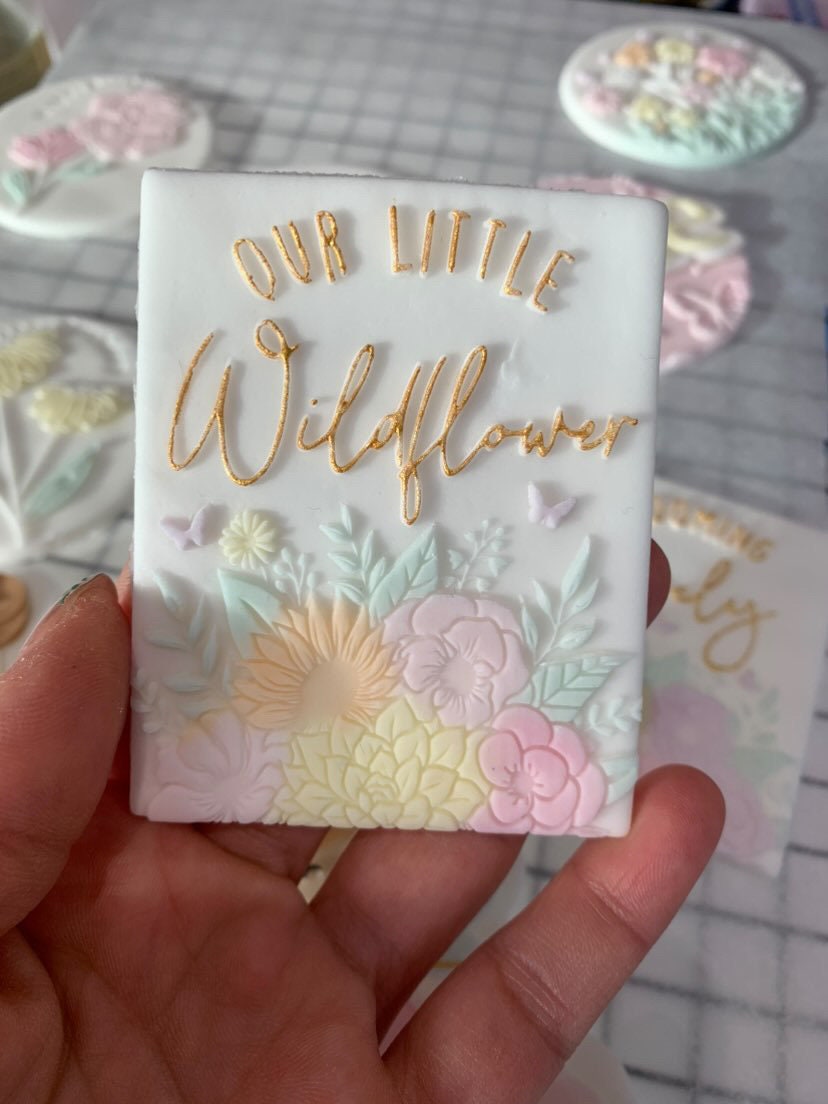 Our Little Wildflower With Butterfly |  Debosser / Embosser And Cutter Set