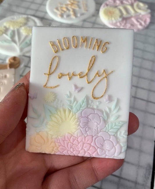 Blooming lovely. Floral debosser.