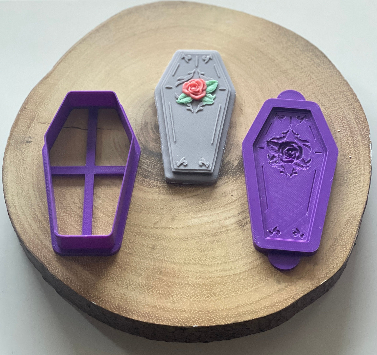 Coffin and Rose | Debosser and cutter