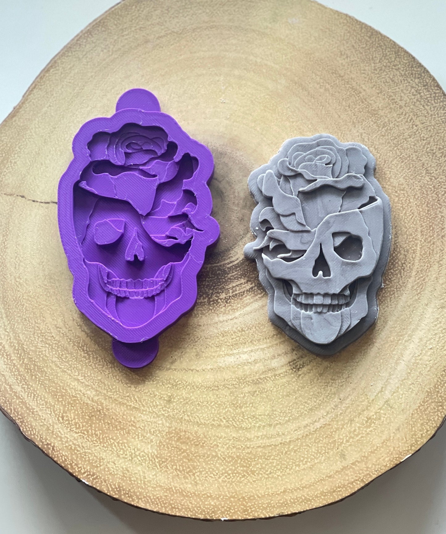 Skull and Rose | Debosser And Cutter Set.