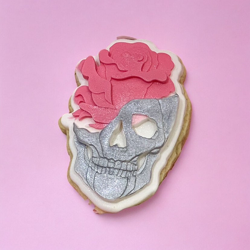 Skull and Rose | Debosser And Cutter Set.